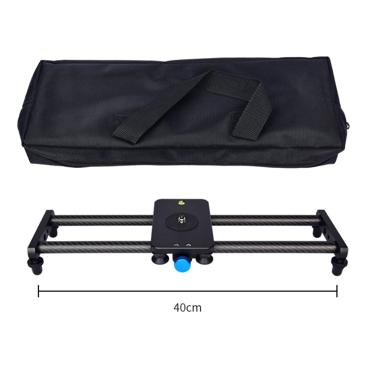 YELANGU L40T 40cm 碳纖便攜桌面滑軌適用於單反相機/ 攝像機