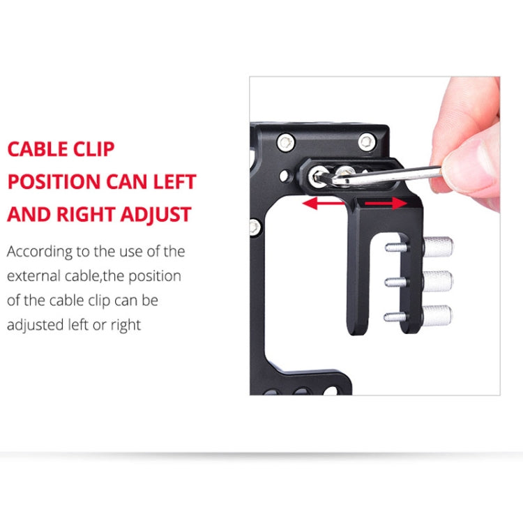 YELANGU CA7 YLG0908A-A01 框兔籠不帶線夾 適用於索尼A7系列A7K A72 A73 A7S2 A7R3 A7R2 A7X等大部分相機