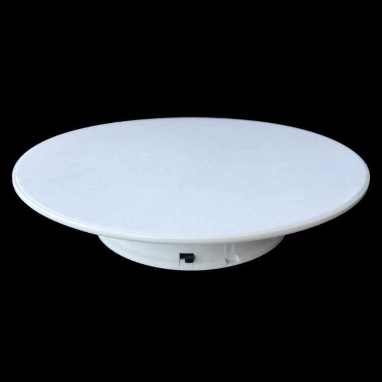 25cm 360度電動旋轉布面轉盤展示架攝影視頻拍攝道具轉盤 負載3kg 電池款