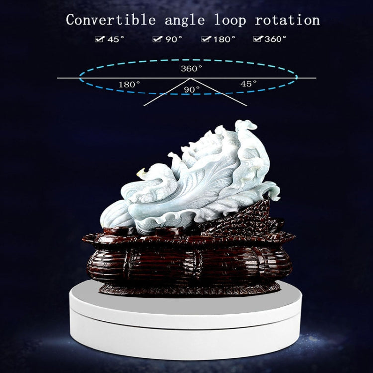 138智能充電旋轉盤 普通款 360度旋轉轉盤展示架攝影視頻拍攝道具轉盤 承重3KG