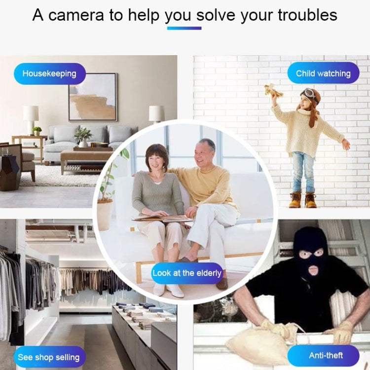 R89 1080P高清WiFi迷你DV攝像機 支持移動偵測&紅外夜視&循環記錄&TF卡