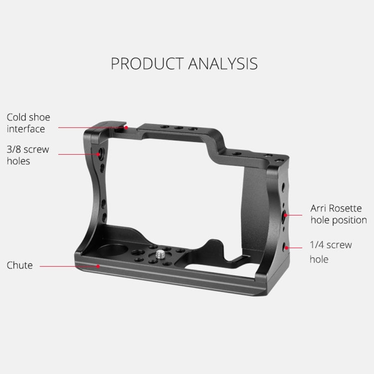 YELANGU C14-A YLG0714A-A Video Camera Cage Stabilizer for Canon EOS M50