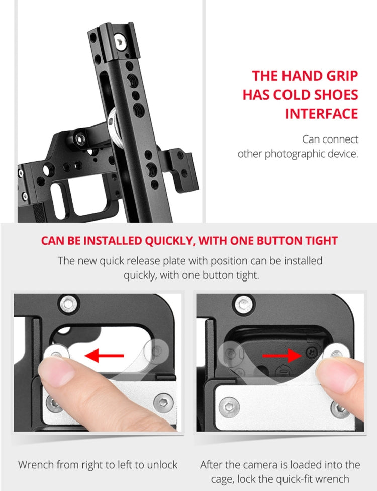 YELANGU C15-B YLG0711A-A  適用於尼康Z6/Z7兔籠  帶手柄