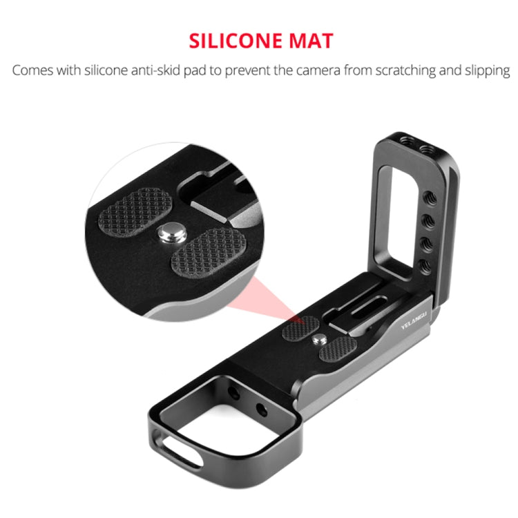 YELANGU YLG0715A適用於索尼A6300 / A6000 / A6100 / A6400 / A6500 橫豎拍板 1/4 inch螺絲頭