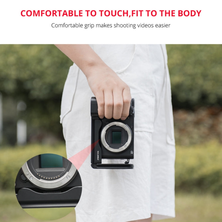 YELANGU YLG0715A適用於索尼A6300 / A6000 / A6100 / A6400 / A6500 橫豎拍板 1/4 inch螺絲頭