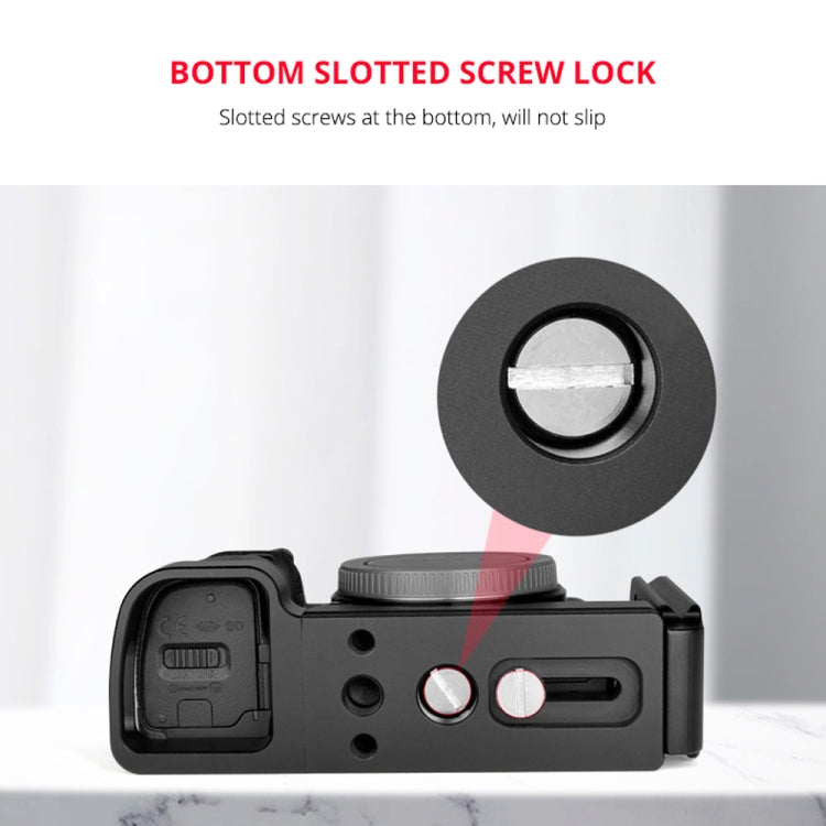 YELANGU YLG0715A適用於索尼A6300 / A6000 / A6100 / A6400 / A6500 橫豎拍板 1/4 inch螺絲頭