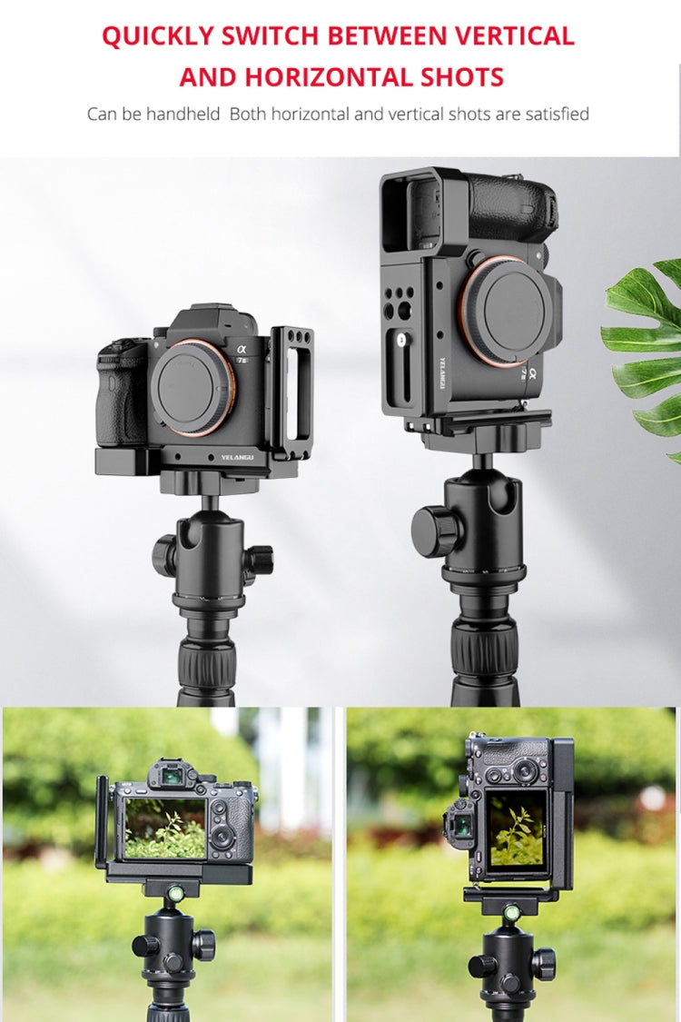 YELANGU CL6 YLG0712A適用於索尼A9  / A7 III/ A7R III 橫豎拍板