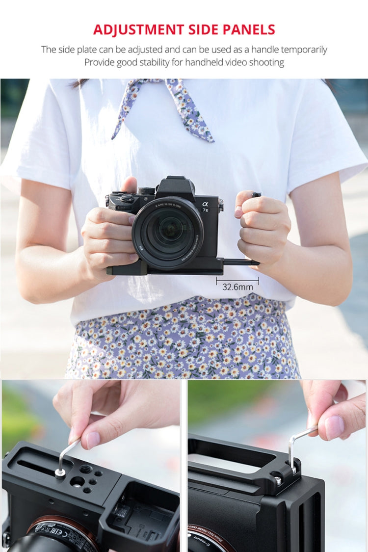 YELANGU CL6 YLG0712A適用於索尼A9  / A7 III/ A7R III 橫豎拍板