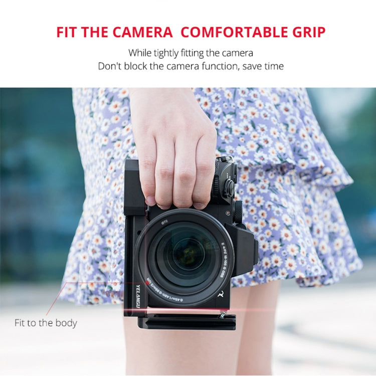 YELANGU CL6 YLG0712A適用於索尼A9  / A7 III/ A7R III 橫豎拍板