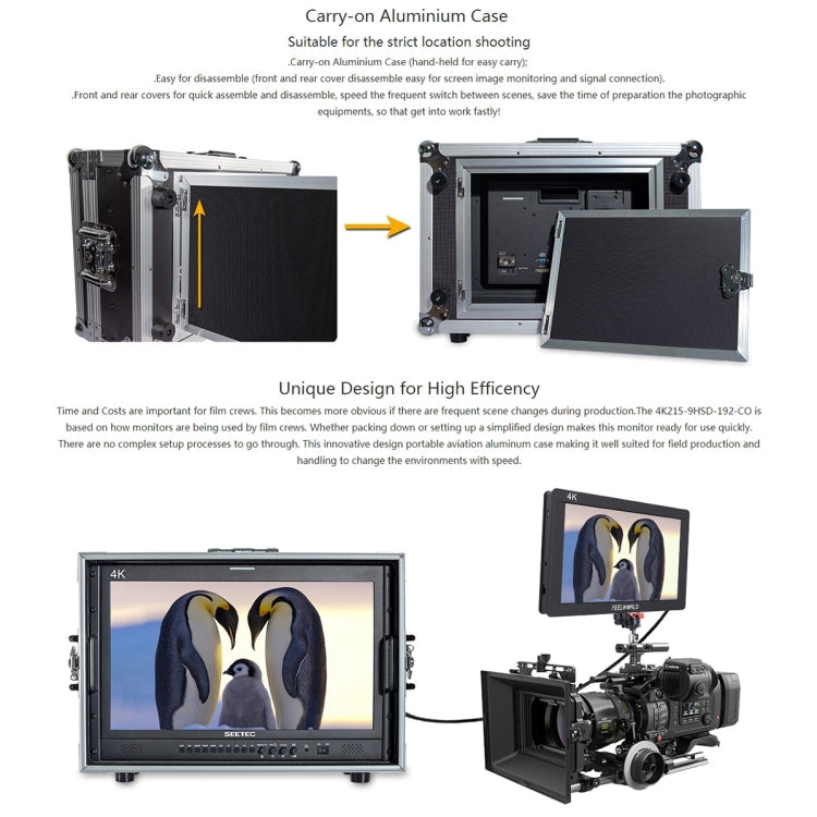 SEETEC 4K215-9HSD-CO 1920x1080 21.5英寸 SDI / HDMI 全高清導演箱監視器