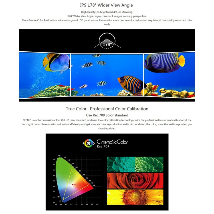 SEETEC 4K215-9HSD-CO 1920x1080 21.5英寸 SDI / HDMI 全高清導演箱監視器