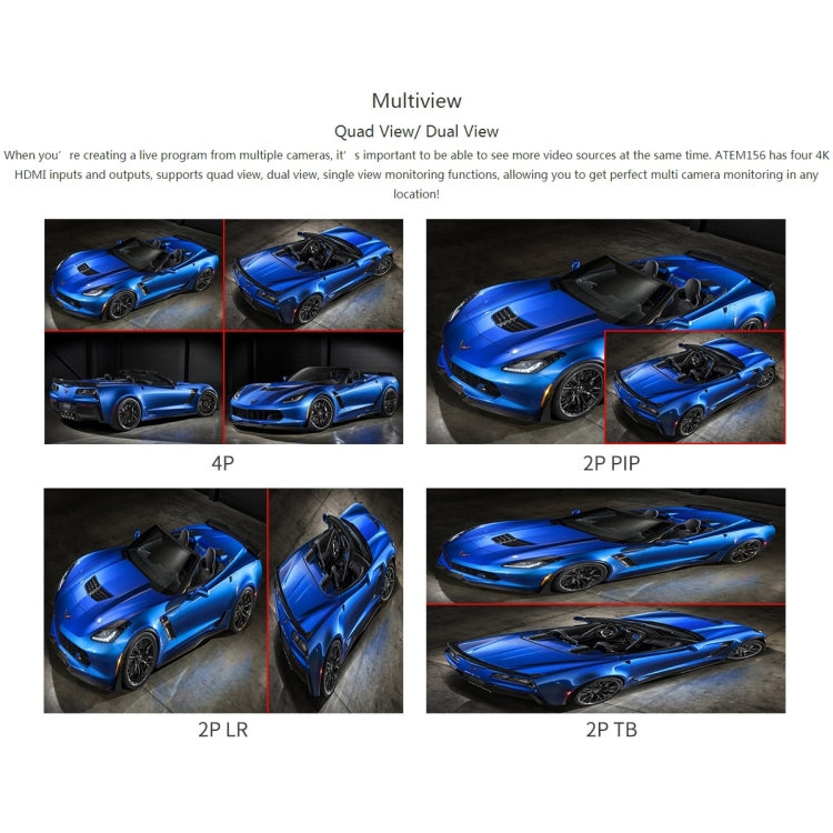 SEETEC ATEM156 1920x1080 15.6英寸IPS屏 HDMI 4K 高清直播監視器 支持四畫面分割