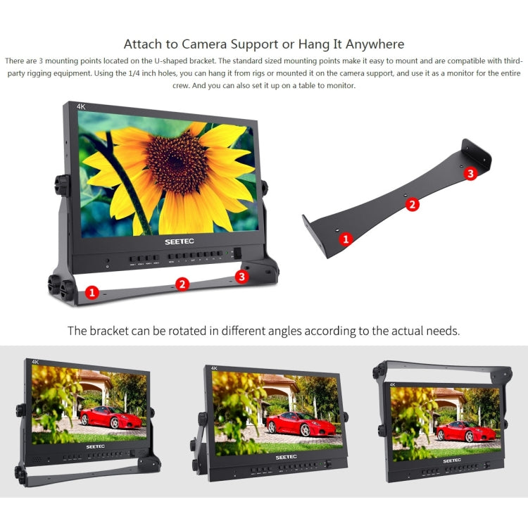 SEETEC ATEM156 1920x1080 15.6英寸IPS屏 HDMI 4K 高清直播監視器 支持四畫面分割