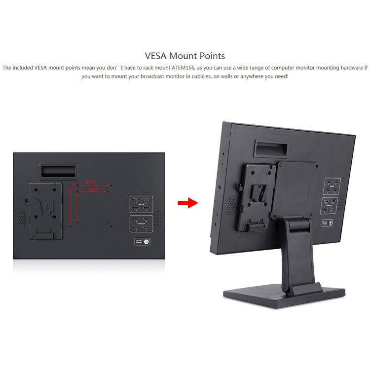 SEETEC ATEM156 1920x1080 15.6英寸IPS屏 HDMI 4K 高清直播監視器 支持四畫面分割