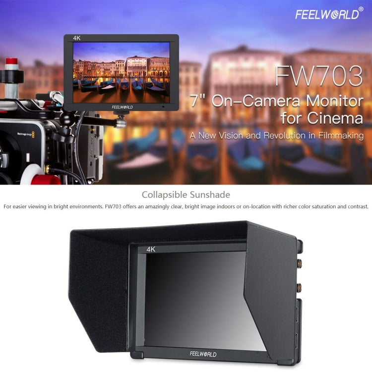富威德 FW703 1920x1200 7英寸 HDMI 4K SDI廣播攝影監視器