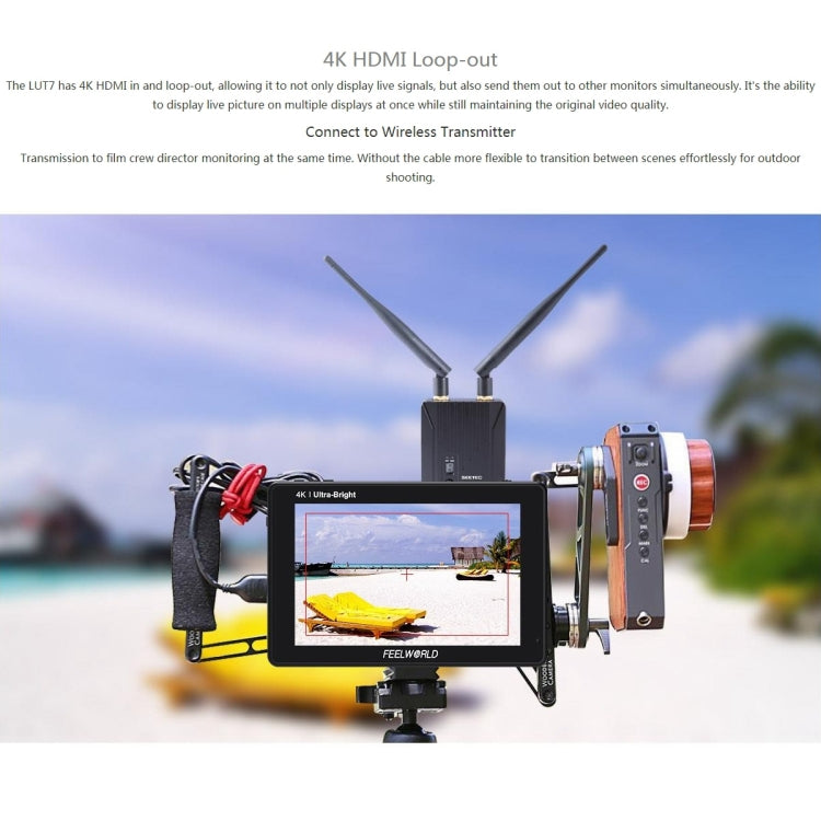 富威德 LUT7 1920x1200 2200 nits 7英寸IPS屏 觸摸HDMI 4K攝影監視器