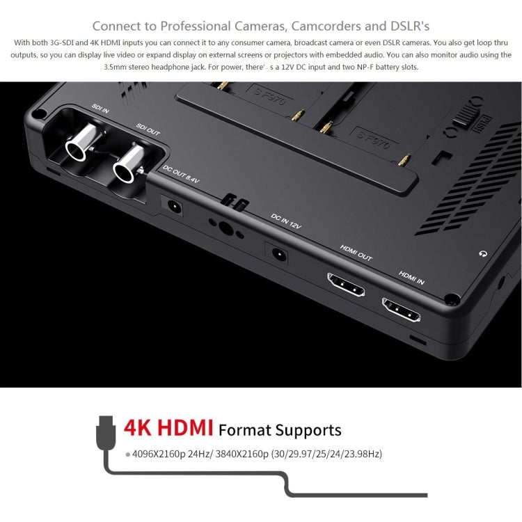 富威德 LUT7S 1920x1200 2200 nits 7英寸IPS屏 HDMI 4K 觸摸攝影監視器