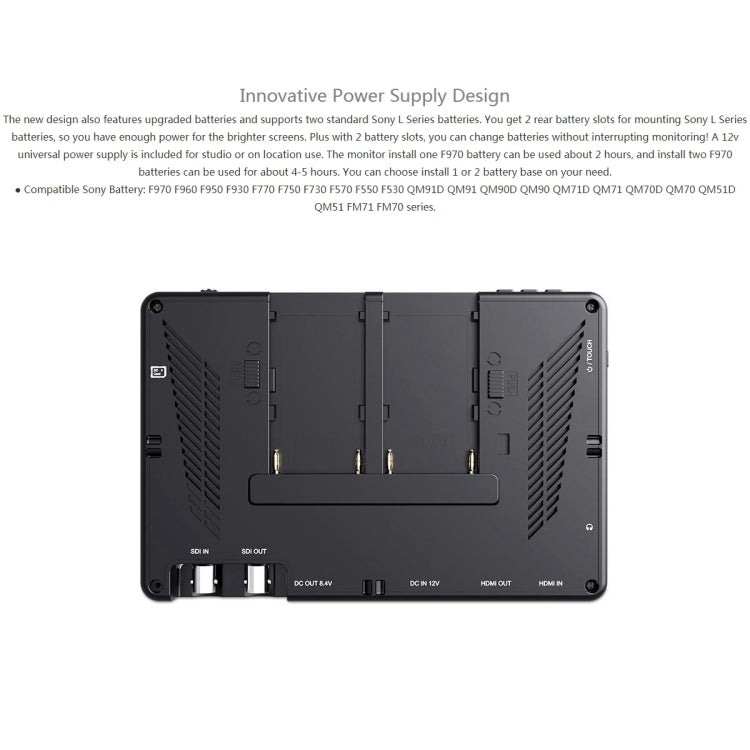 富威德 LUT7S 1920x1200 2200 nits 7英寸IPS屏 HDMI 4K 觸摸攝影監視器