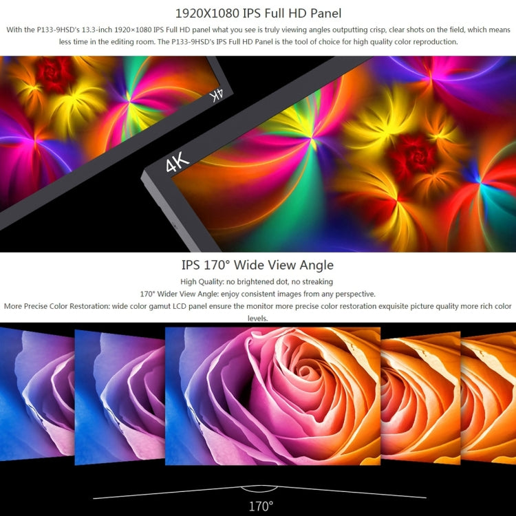 SEETEC P133-9HSD 1920x1080 13.3英寸 廣播級全高清傳媒影視監視器