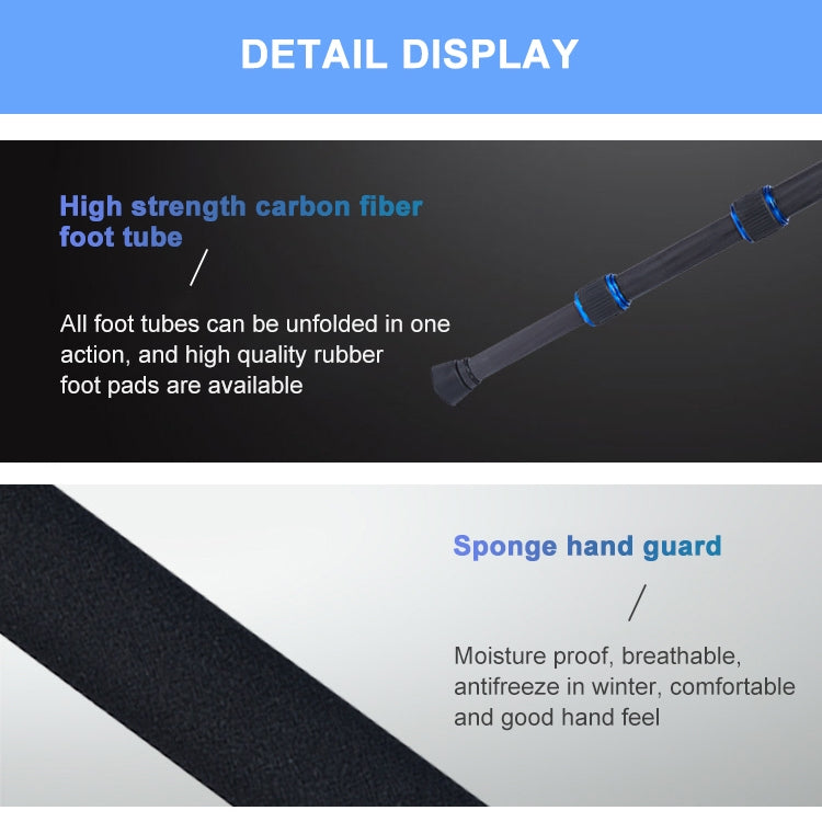 捷寶 歐寶C-608S 單反相機可調節碳纖維三腳架帶雲台