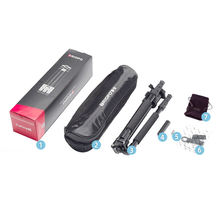 捷寶 554 可調節鋁合金三腳架帶雲台 適用於單反相機