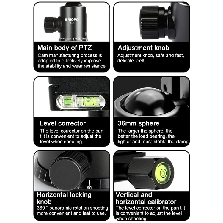 捷寶 888 可調節碳纖維三腳架帶雲台 適用於單反相機, 管徑: 28cm