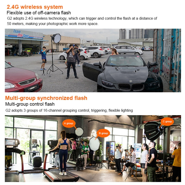 捷寶 G2 無線閃光燈引閃器2.4G接收/發射兩用TTL高速觸發器 適用於尼康