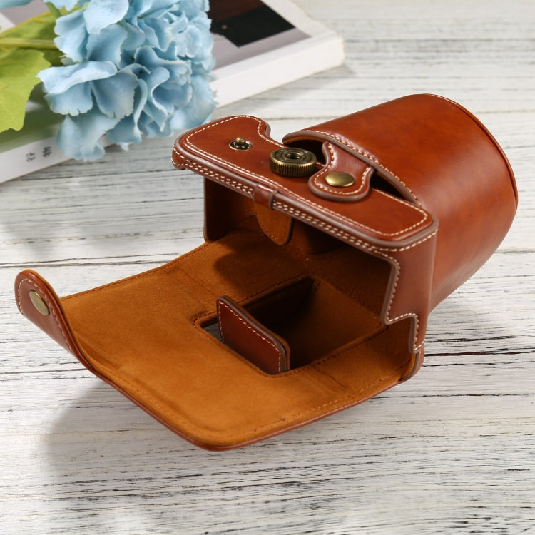 適用於FUJIFILM XT200 15-45mm鏡頭皮質相機套 配掛繩帶