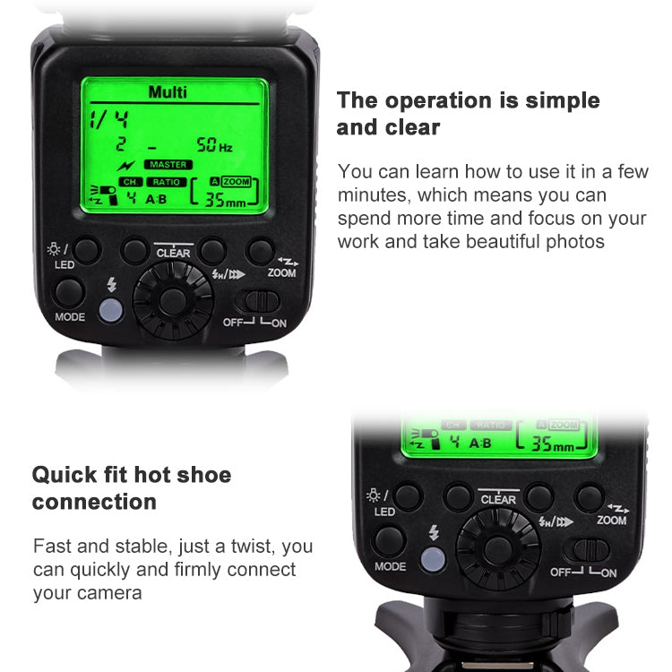捷寶 TR-666 適用於佳能尼康單反相機閃光燈