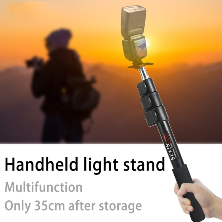 貝欣 P-264L 便攜鋁合金攝影手持燈架獨腳架