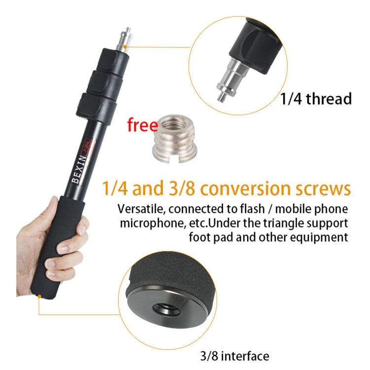 貝欣 P-264L 便攜鋁合金攝影手持燈架獨腳架