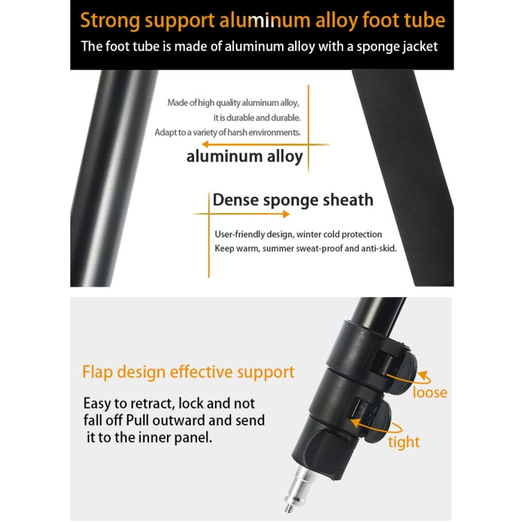 貝欣 P-264L 便攜鋁合金攝影手持燈架獨腳架