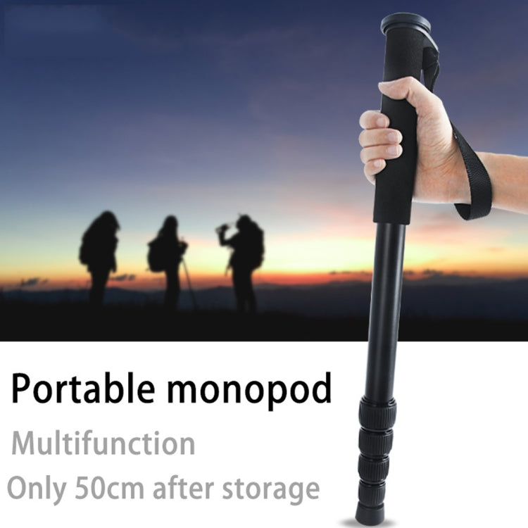 貝欣 P285-A 便攜旅遊鋁合金單反相機戶外獨腳架單腳架