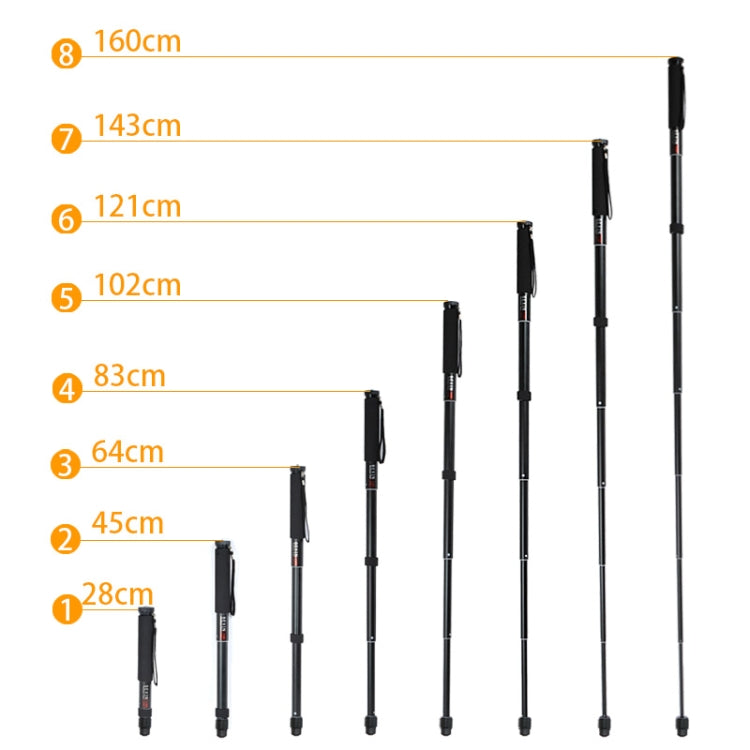 貝欣 P308A 便攜旅遊鋁合金單反相機戶外獨腳架單腳架