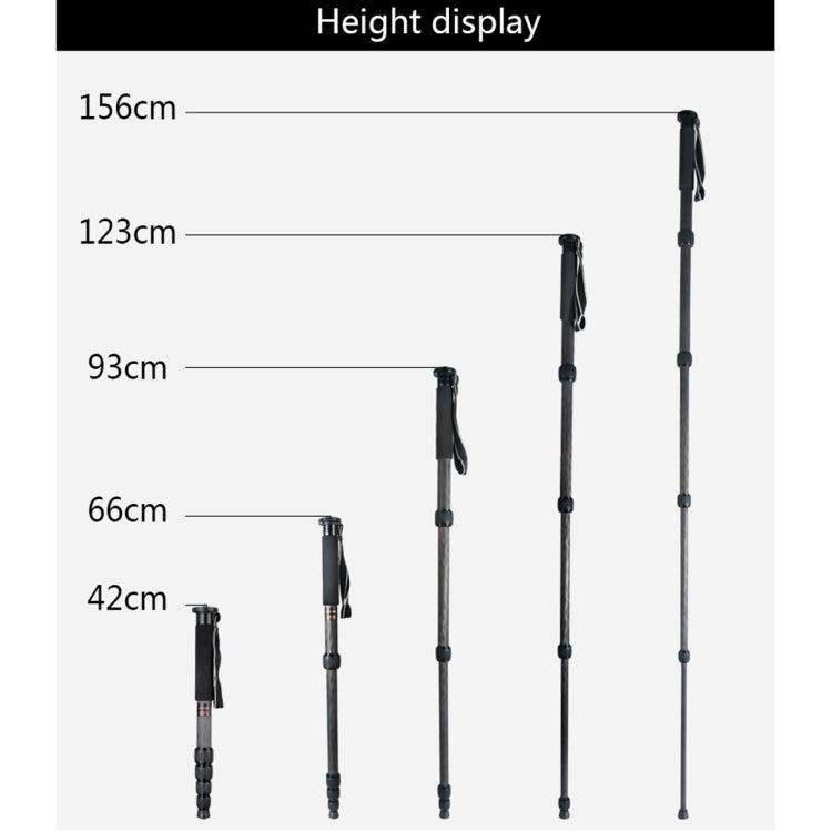 貝欣 MCS285 便攜旅遊碳纖維單反相機戶外獨腳架單腳架