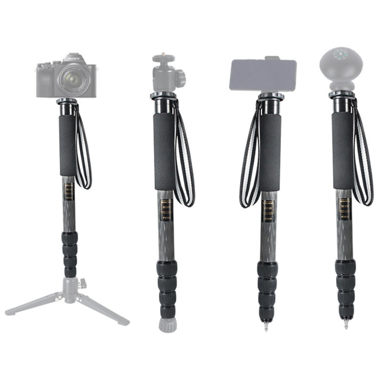 貝欣 P285-C 便攜旅遊碳纖維單反相機戶外獨腳架單腳架