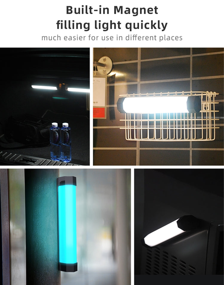 樂士歐P200 RGB手持全彩補光燈 帶遙控