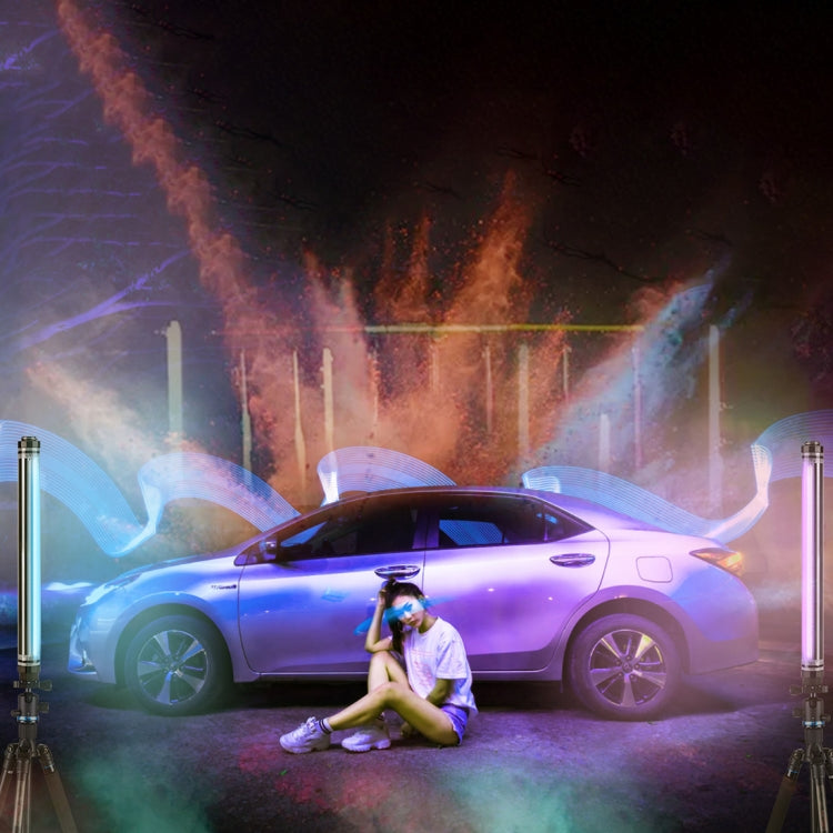 樂士歐P7RGB Pro手持全彩補光燈 36000色+APP+4種特效 帶遙控