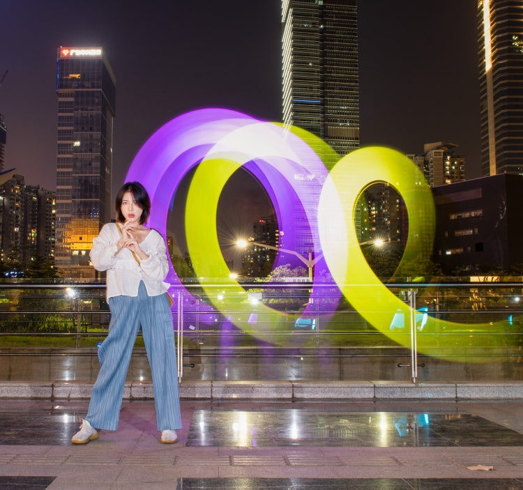 樂士歐P7RGB Pro手持全彩補光燈 36000色+APP+4種特效 帶遙控