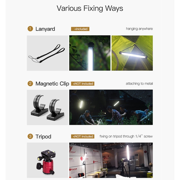 樂士歐P7RGB手持七彩補光燈 8色+4種特效 帶遙控