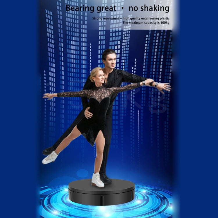 30cm遙控款100kg 電動旋轉轉盤展示架攝影視頻拍攝道具轉盤 美規