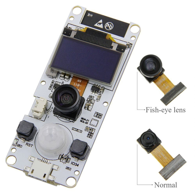 TTGO OV2640相機模塊 魚眼單鏡頭 適配T-Camera Plus ESP32-DOWDQ6 8MB SPRAM