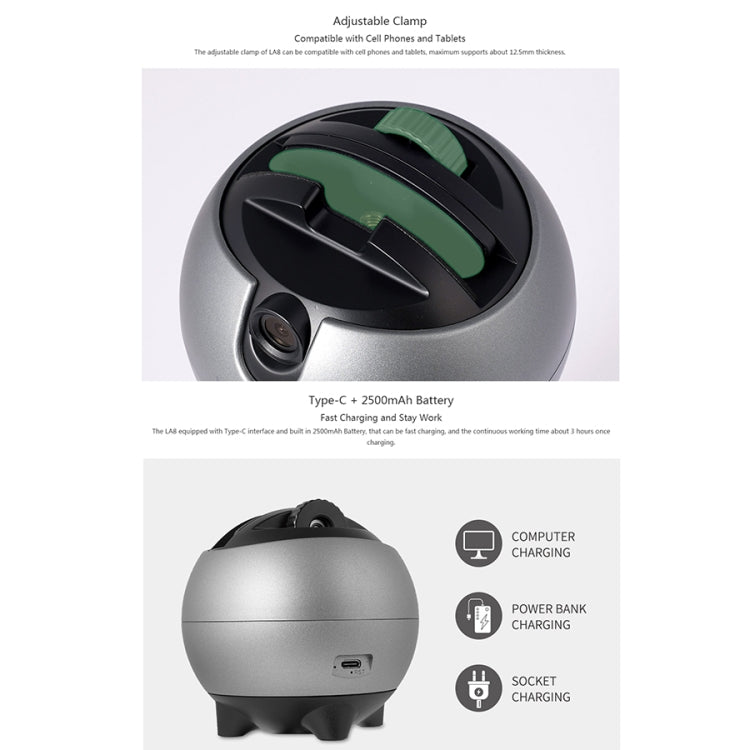 LAIZESKE LA8  智能雲台 360度水平旋轉雲台支架