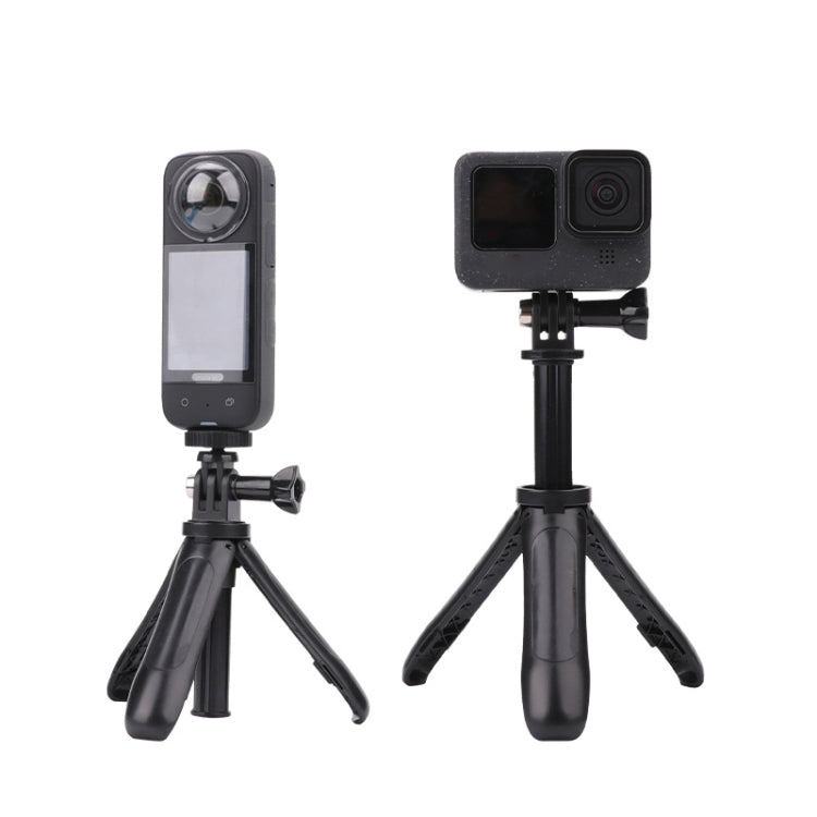 Multi-functional Foldable Tripod Holder Selfie Monopod Stick for GoPro, Insta360, DJI and Other Action Cameras, Length: 12-23cm
