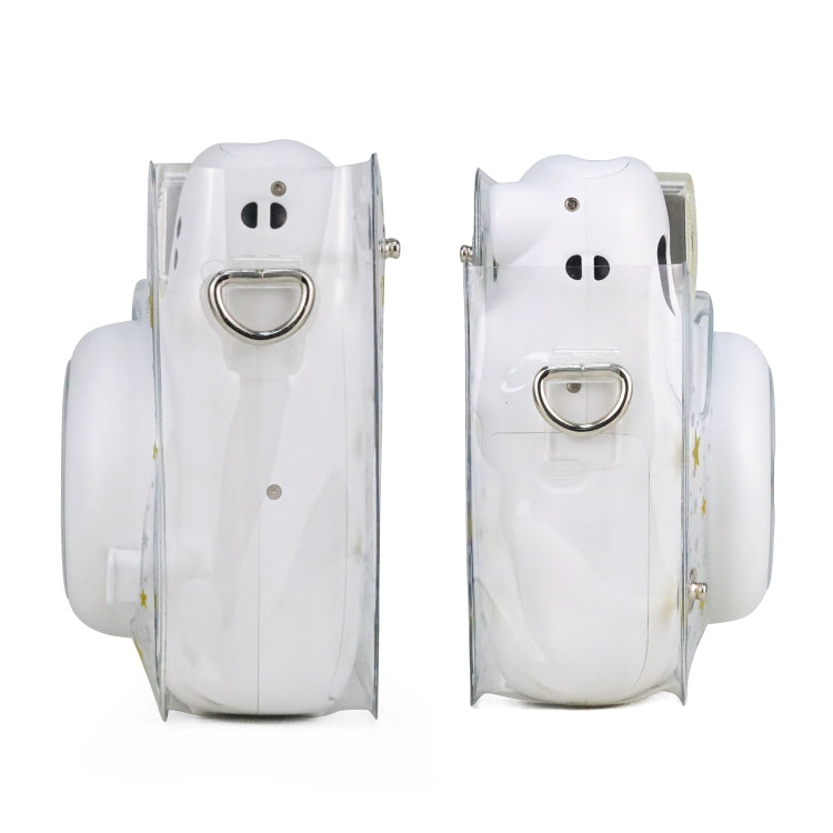 透明星星圖案相機包 附肩帶，適用於Fujifilm Instax Mini 11