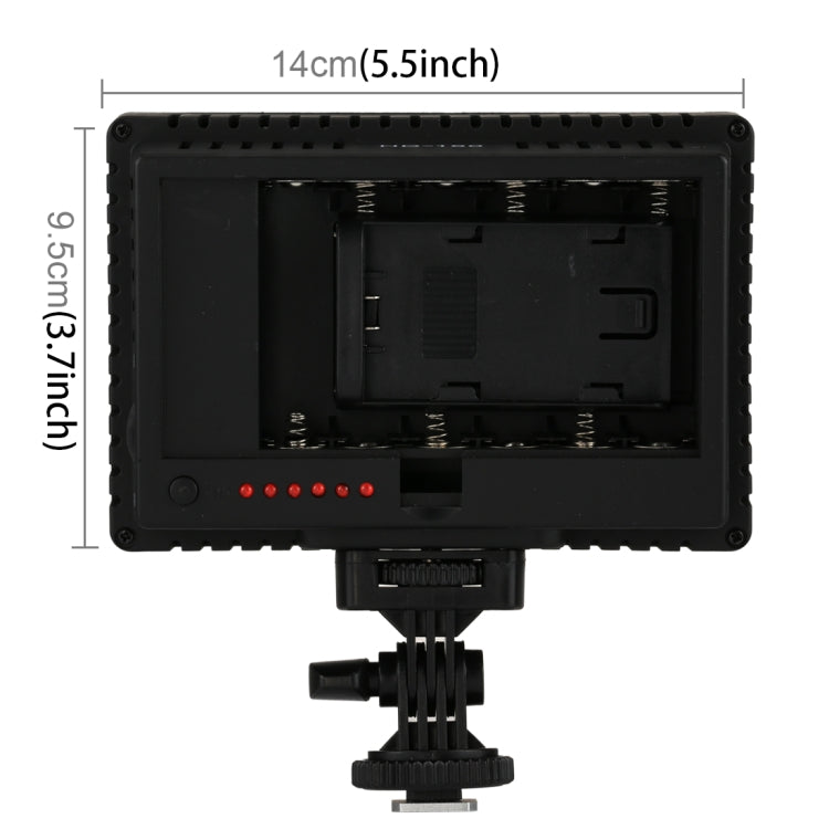 HD-160 正白光 LED 攝影燈/相機補光燈，帶3塊濾色板
