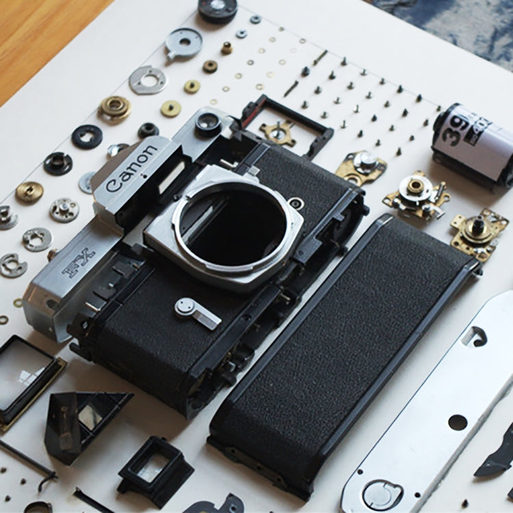 机械膠片相機拆解裝裱畫立體畫立體框 款式3  正方形  拆解相機隨機