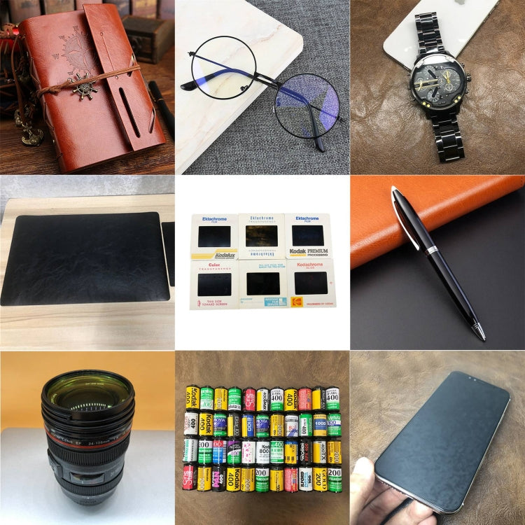 適用於徠卡相機模型 +微單鏡頭模型 +手機模型+膠捲盒模型+眼鏡+筆記本+鋼筆 桌面套裝A-1
