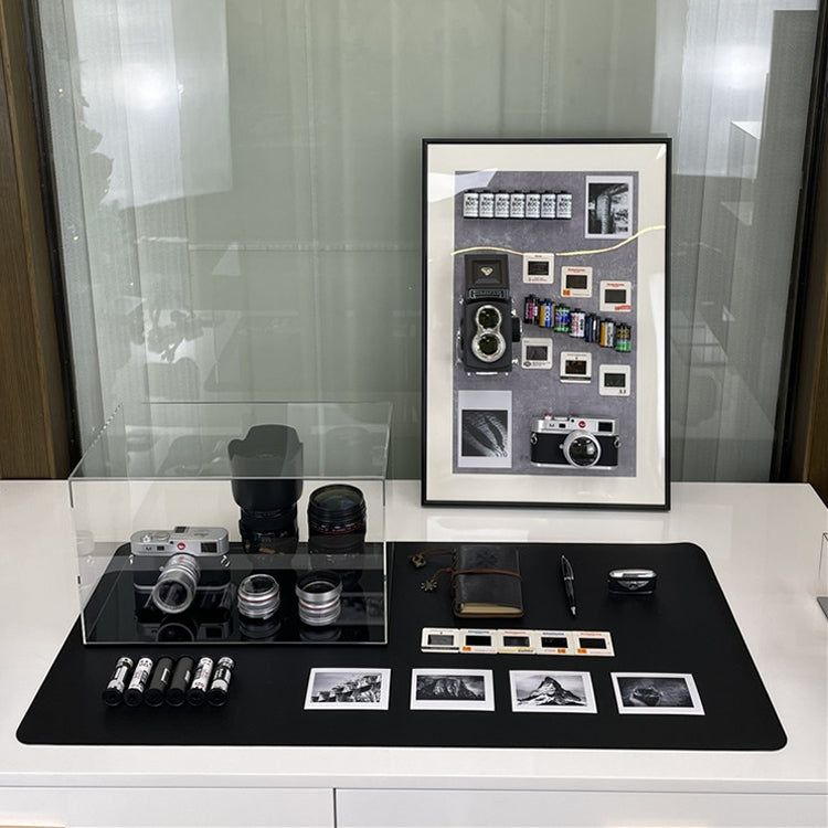 適用於徠卡相機模型 +微單鏡頭模型 +膠捲盒模型+眼鏡+筆記本+鋼筆+大號雙反相機模型組合裱畫+車鑰匙模型 桌面套裝B-3