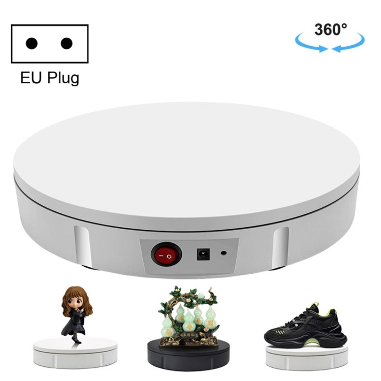 22cm 電動遙控款50kg 電動旋轉轉盤展示架攝影視頻拍攝道具轉盤 歐規